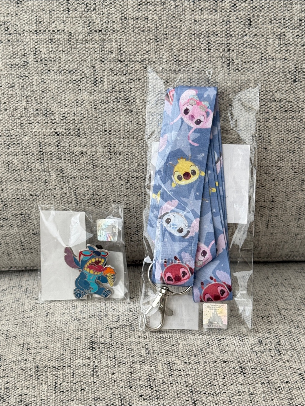 New Disney Stitch Pin and lanyard